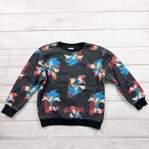 Sonic The Hedgehog Boys All-Over Print Sweatshirt Large L
